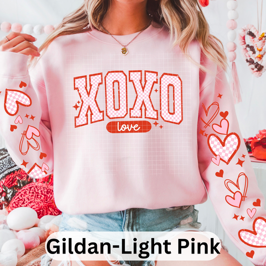 Pink Checkered XOXO