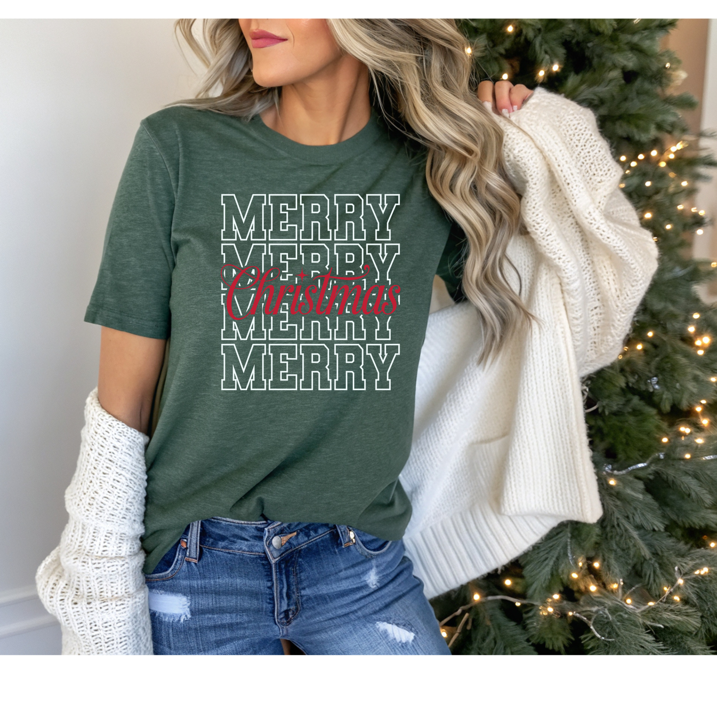 Stacked Merry Christmas