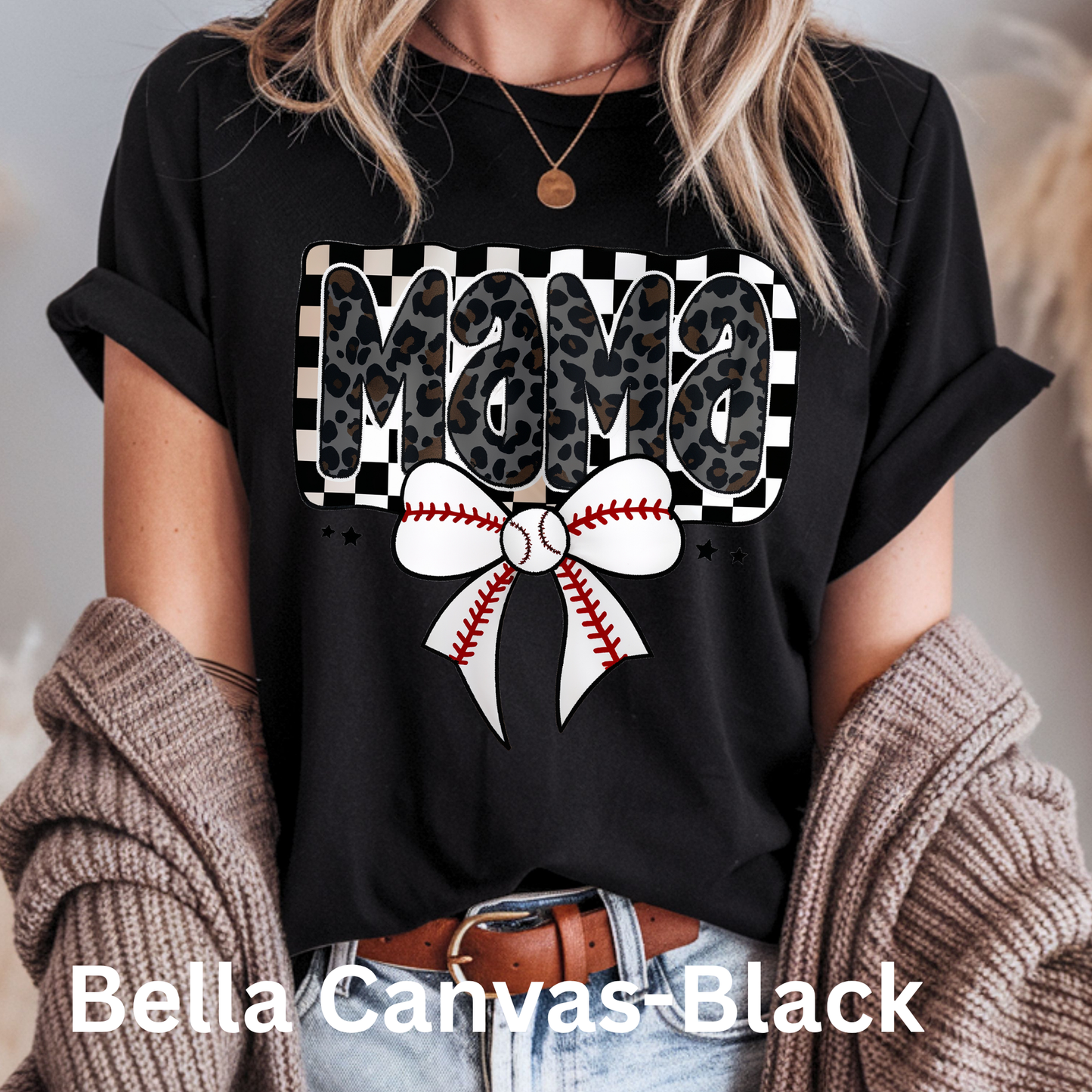 Mama Baseball Bow