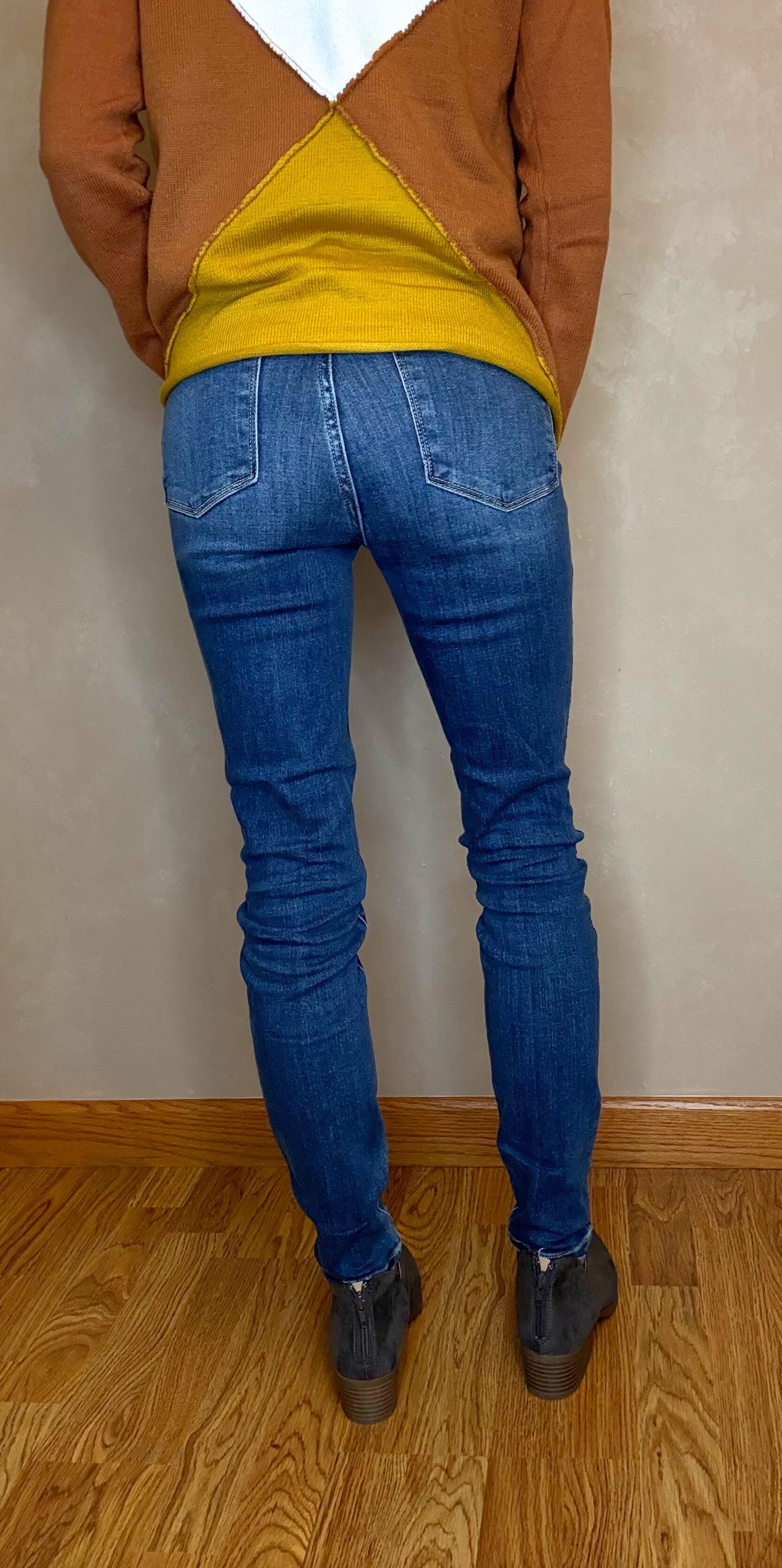 Judy Blue High Rise Button Fly Skinny Jeans Plus