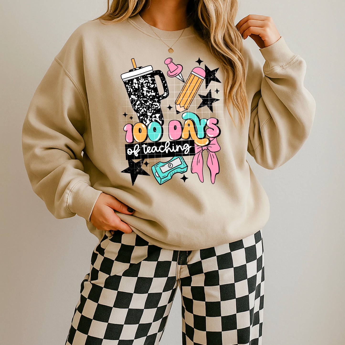 100 Days of Teaching - DTF Transfer