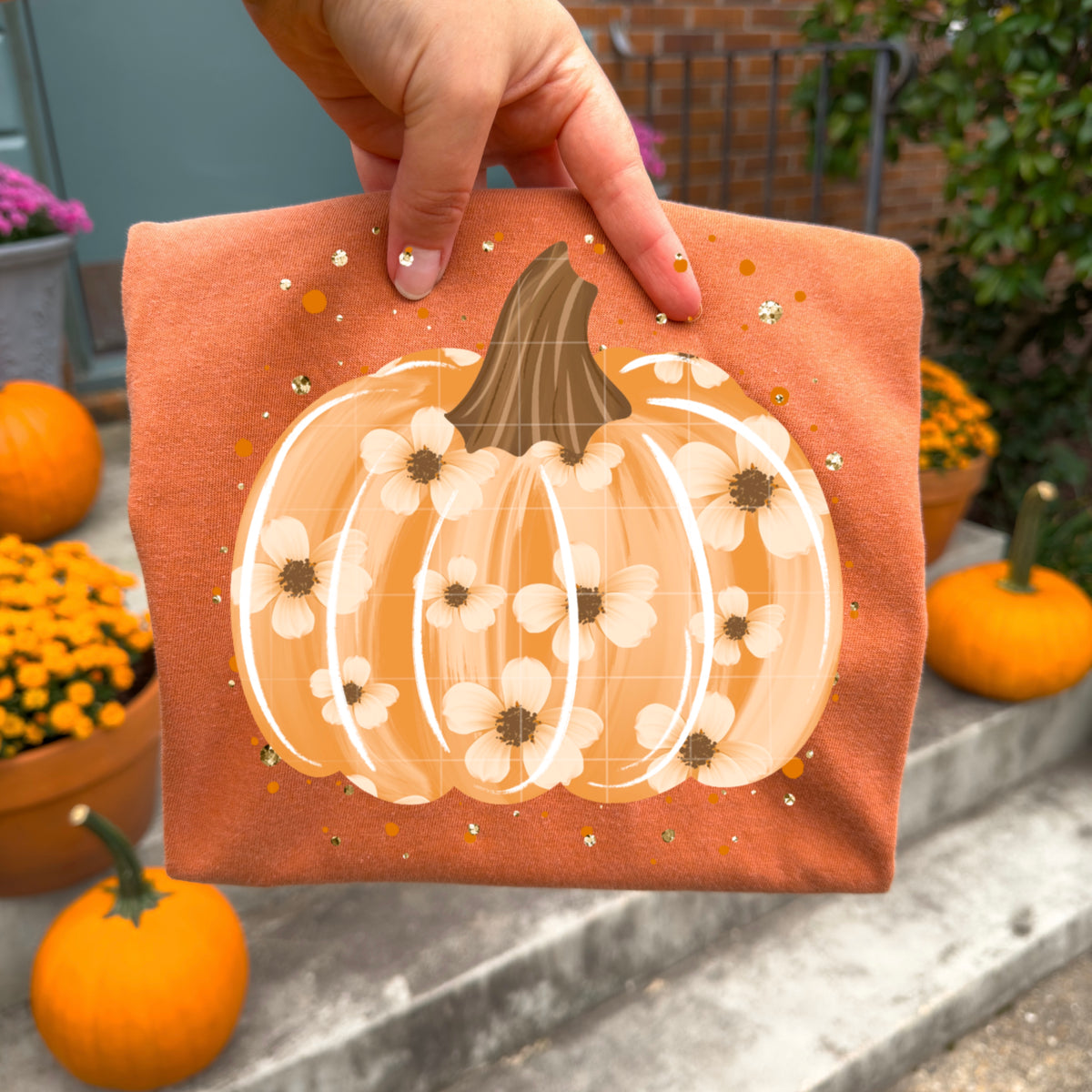 Floral Pumpkin