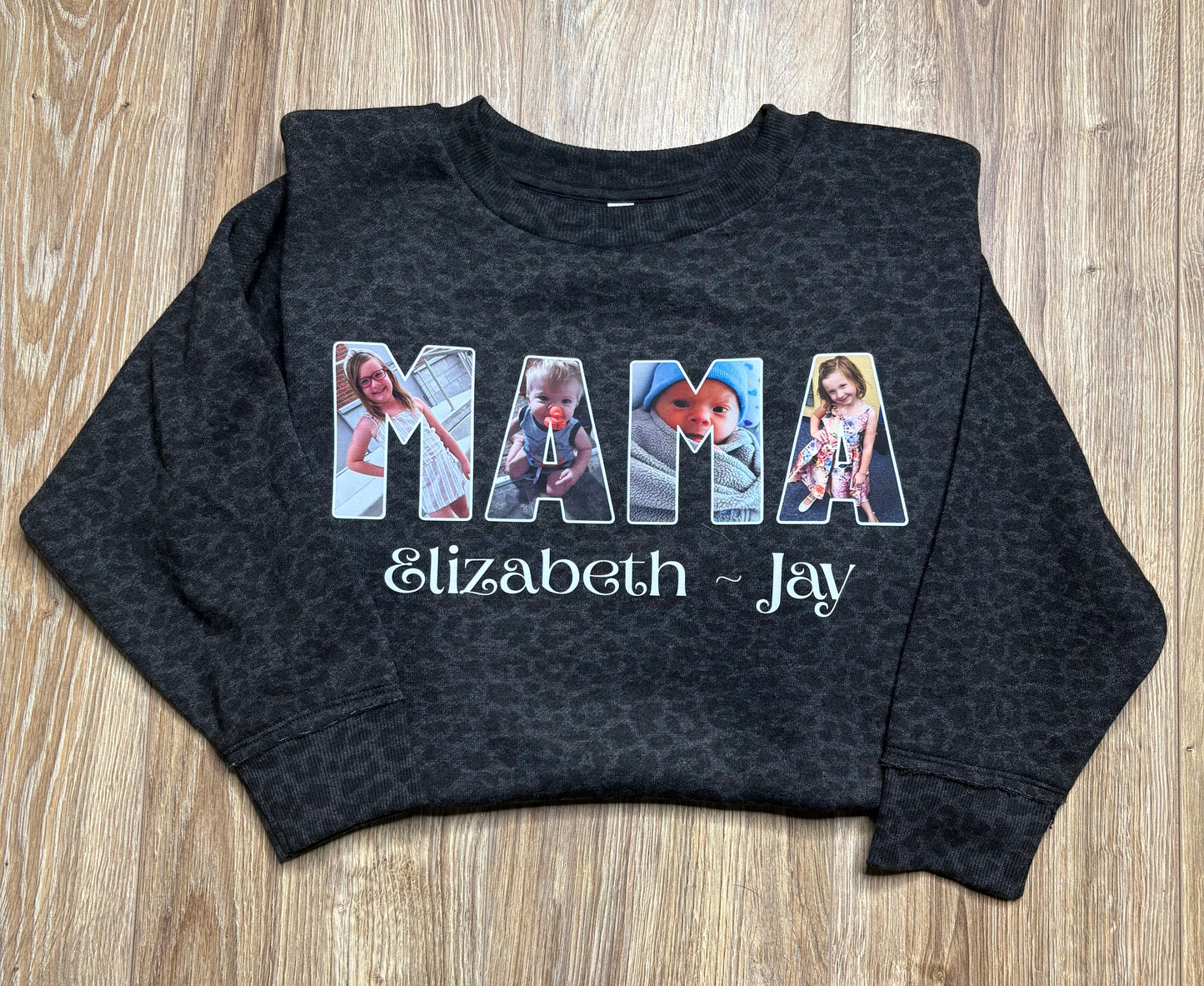 Leopard Mama Photo Collage