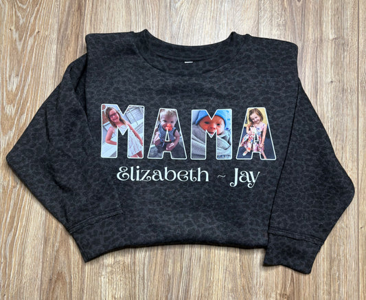 Leopard Mama Photo Collage