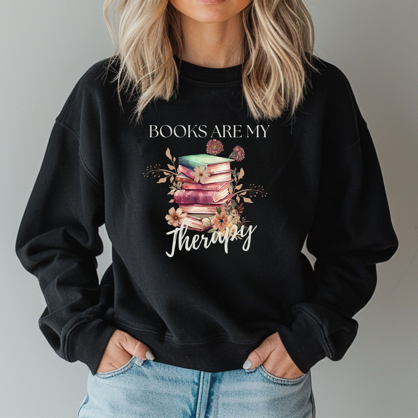 Books are my Therapy - DTF Transfer