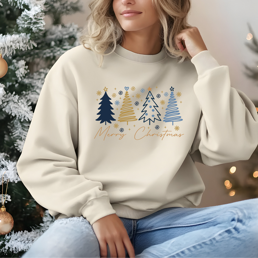 Navy and Gold Merry Christmas