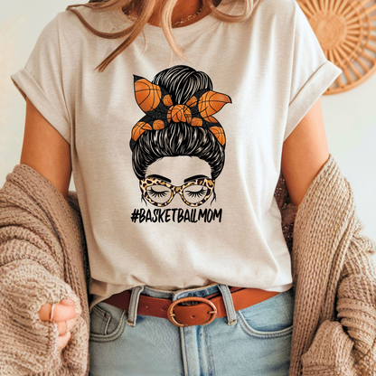Messy Bun Mom Basketball