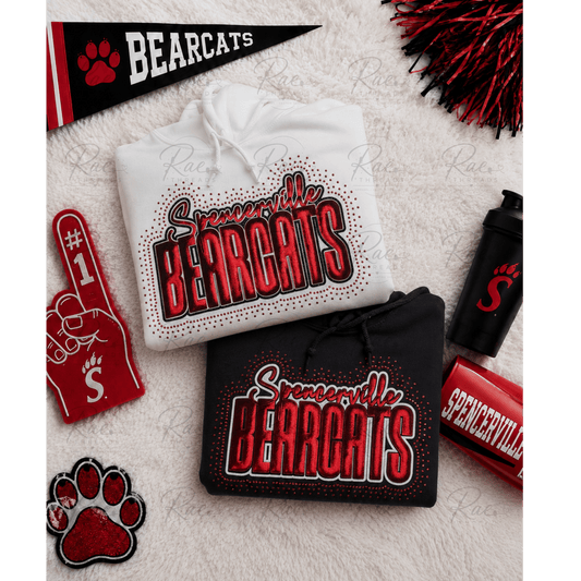 Metallic Puff Spencerville Bearcats