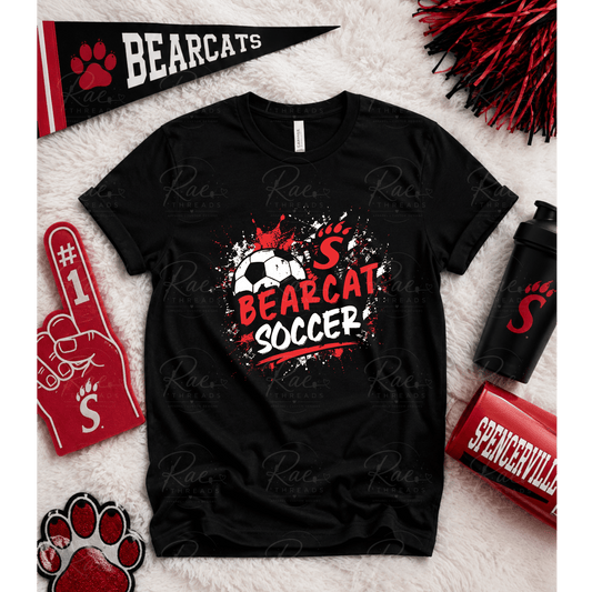 Bearcat Soccer Splatter Paint