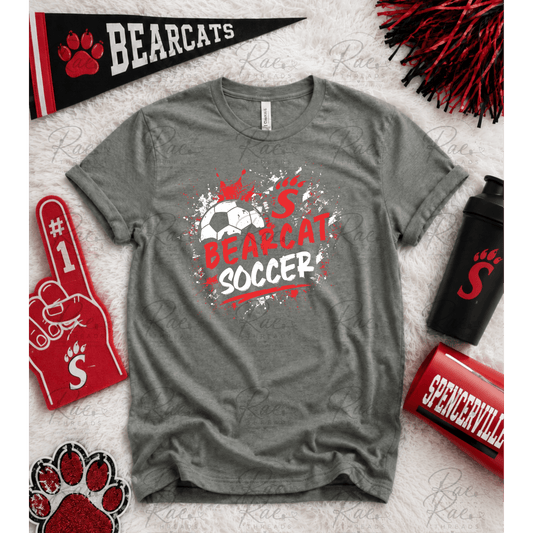 Bearcat Soccer Splatter Paint