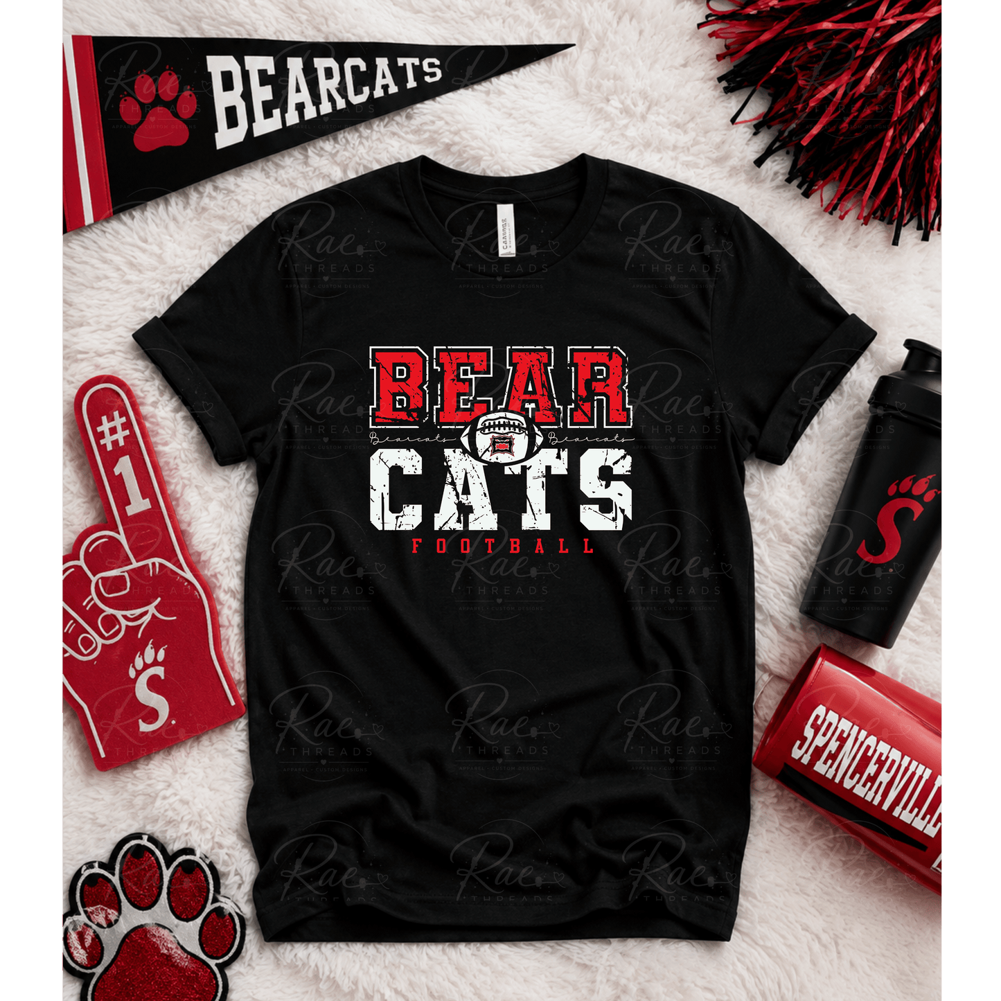 Distressed Bearcats Football