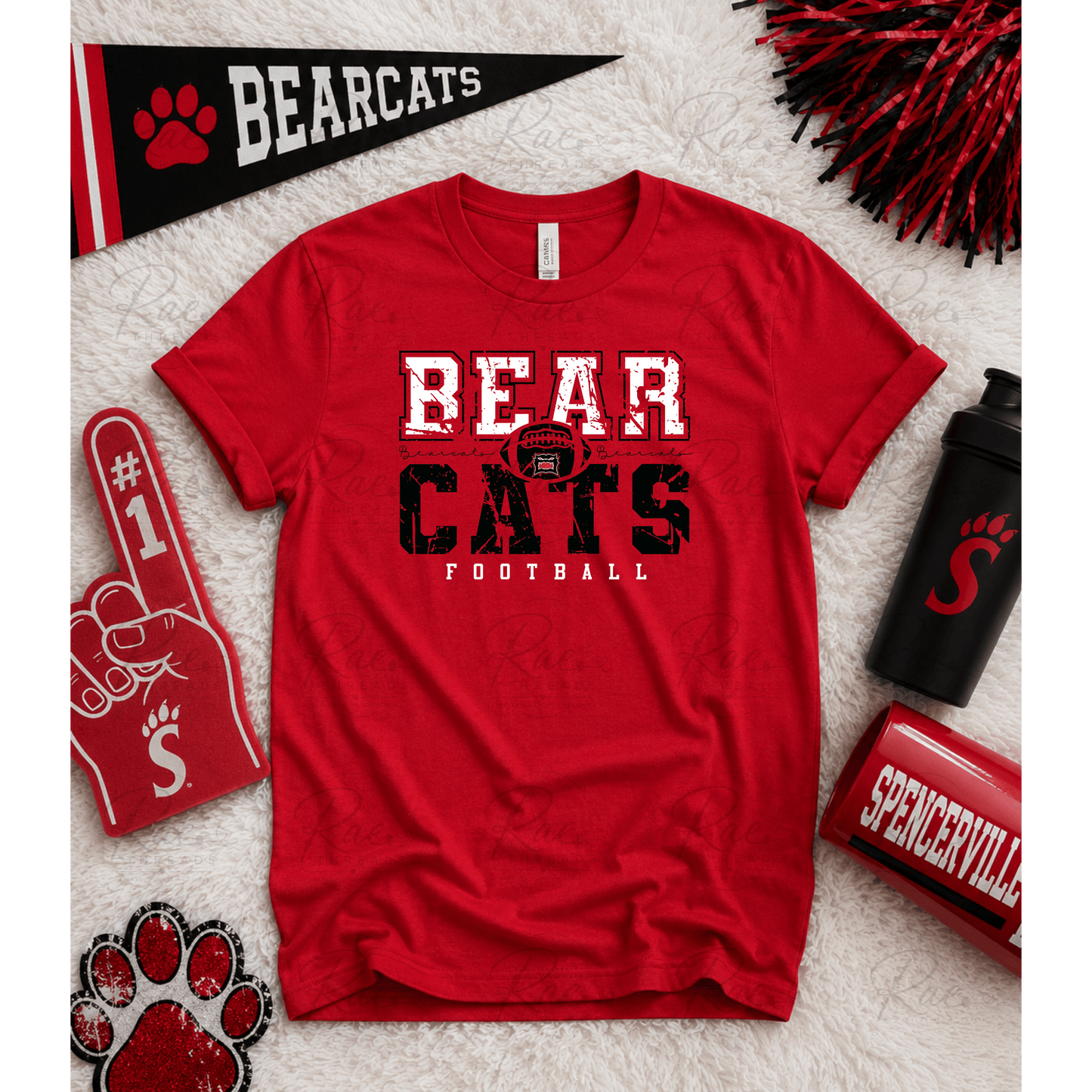 Distressed Bearcats Football