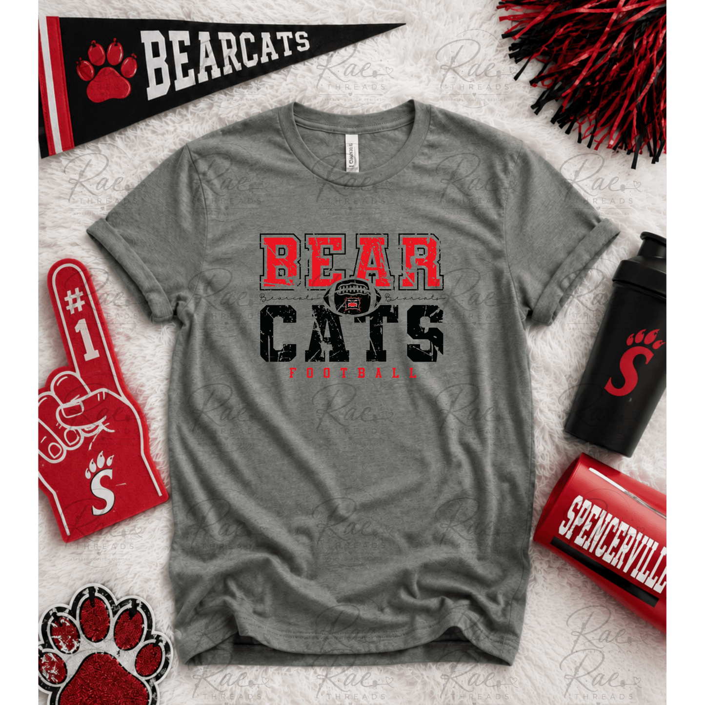 Distressed Bearcats Football