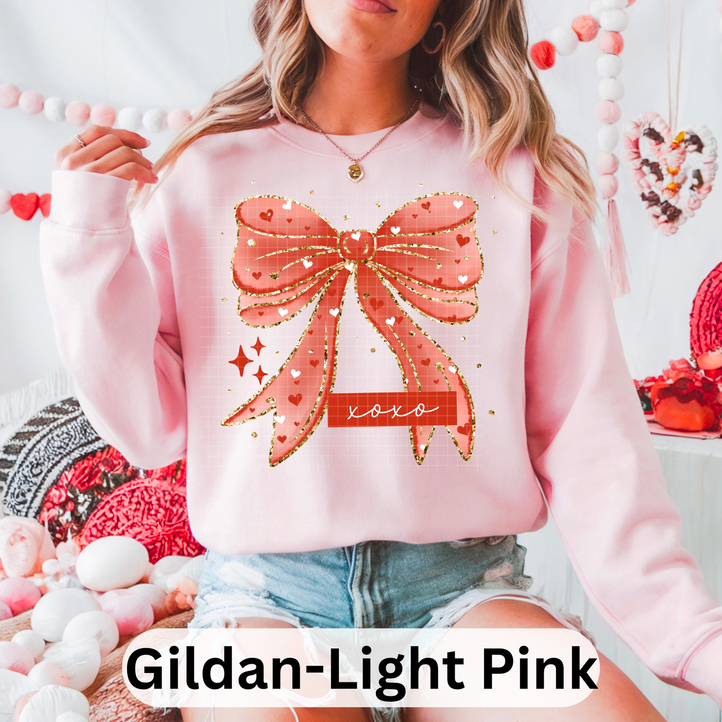 XOXO Valentine Bow