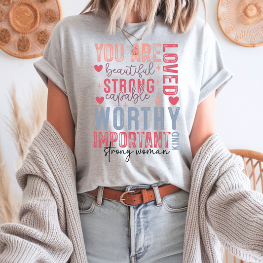 You Are Beautiful - DTF Transfer